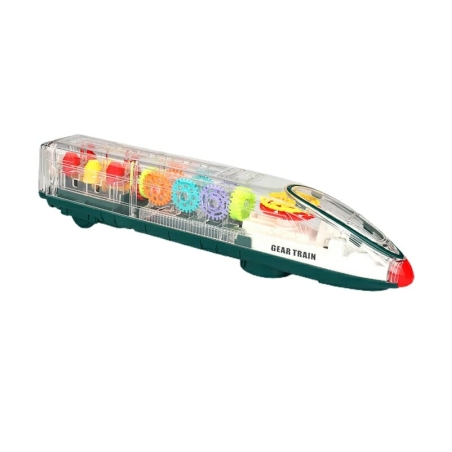 Tren interactiv cu carcasă transparentă - 238-2A - 350392