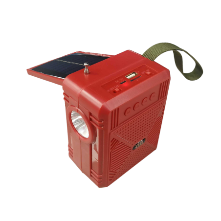 Difuzor Bluetooth Wireless cu Panou Solar - YHX-03 - 040032 - Rosu