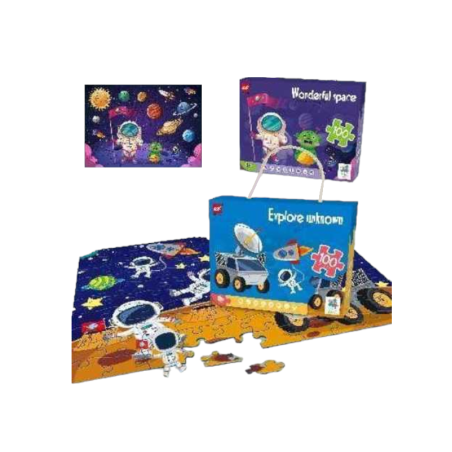 Puzzle pentru copii din 100 de piese - Space - 61002 - 310439