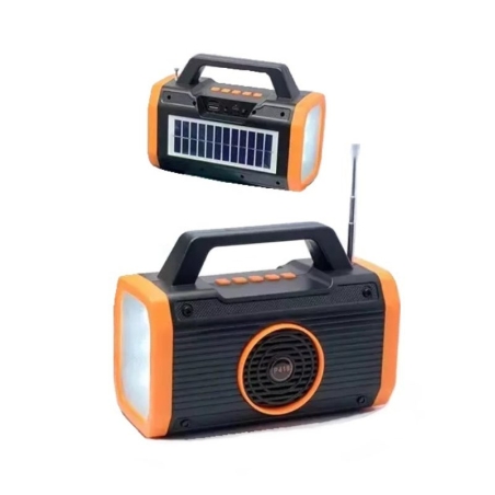 Difuzor Bluetooth wireless cu panou solar - P418 - 884676 - Galben