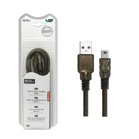 Cablu transfer de date - Date - 3S01 - USB-A tată/USB Mini tată - 5m - 097596