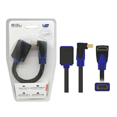 Adaptor pentru HDMI unghi 90° - A1592FC-02 - masculin/fema - 098043