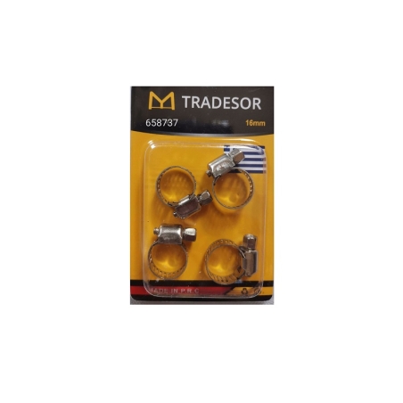 Set cleme pentru tevi - 4buc - 16mm - 658737