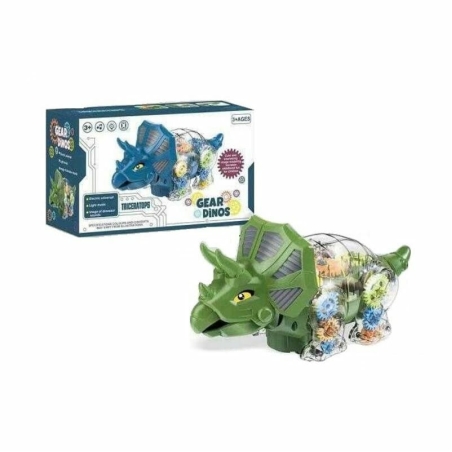 Dinozaur interactiv cu carcasă transparentă - QF05-3 - 521473