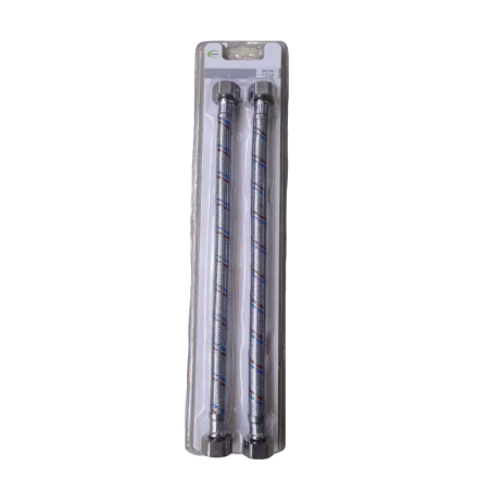 Set furtunuri spiralate pentru baterii sanitare - F-F - 30cm - 1/2x1/2 - 2buc - 23101