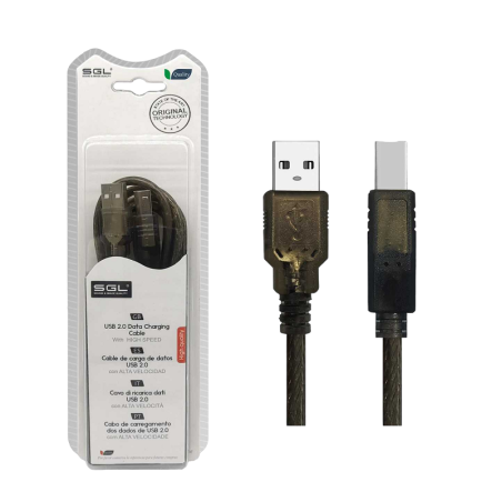 Cablu USB 2.0 - 5S01 - USB-A tată/USB-B tată - 5m - 097657