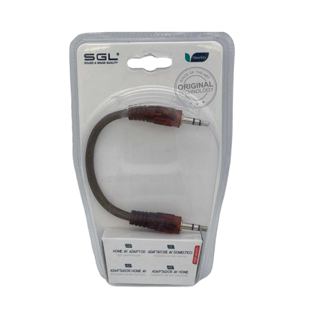Adaptor audio - 412-01 - jack 3,5 mm tat/tat - 20 cm - 098142