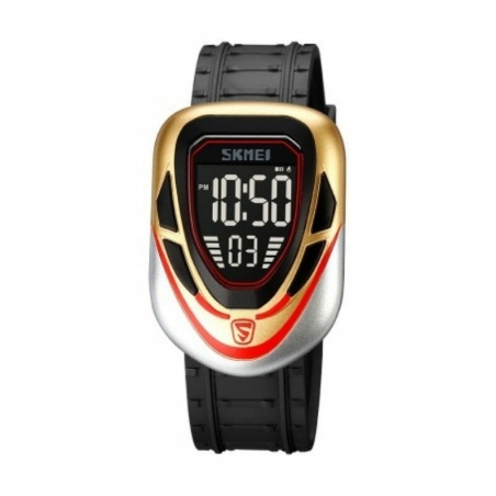 Ceas digital de mână - Skmei - 1833 - 018339 - Aur/Roșu