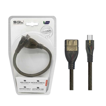 Adaptor pentru adaptor - USB -A mascul/micro USB - 21S -01 - 20cm - 098128