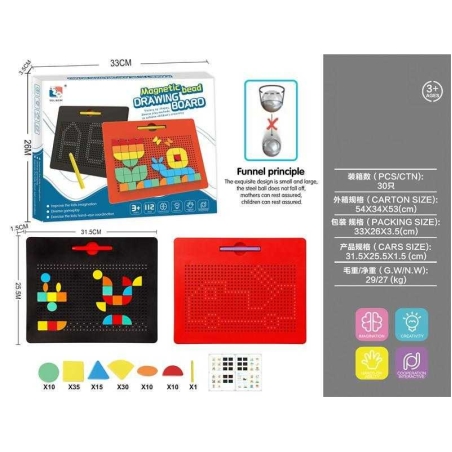 Puzzle magnetic pentru copii de 714 piese - TSQ-714A - 540070
