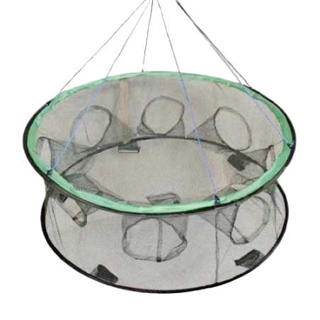 Plasa de pescuit pliabila cu 13 gauri - 60x52 cm - 31381