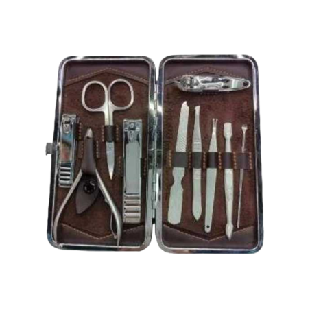 Set de îngrijire a unghiilor cu carcasă - 381A - 10 buc - 671031