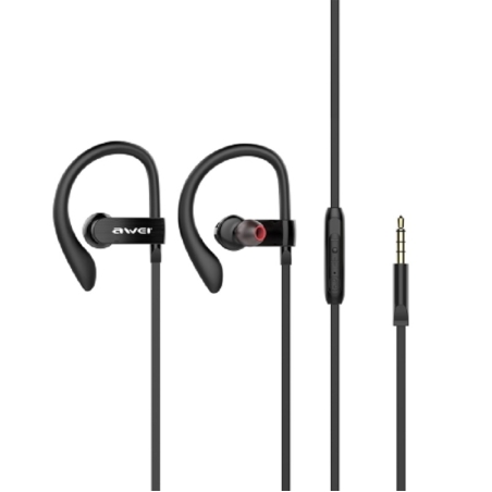 Căști cu fir - 60i - Awei - 016544 - Negru