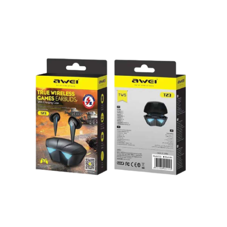 Căști wireless cu carcasă de încărcare - Bluetooth - T23 - AWEI - 888834