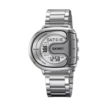 Ceas de mână digital - Skmei - 2298 - argintiu/alb