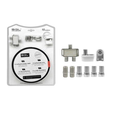 Kit conectare antenă TV - 7221-1 - 10m - 096711