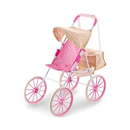 Carucior de papusa de vara cu cauciucuri mari - 6623FN-3 - 307131