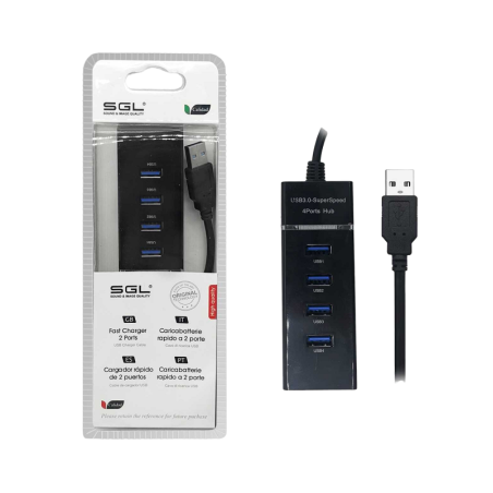 Adaptor hub USB cu 4 porturi - 304p - 30cm - 095929