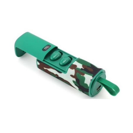Difuzor Bluetooth fără fir cu set de căști - TG807 - 883815 - verde armată