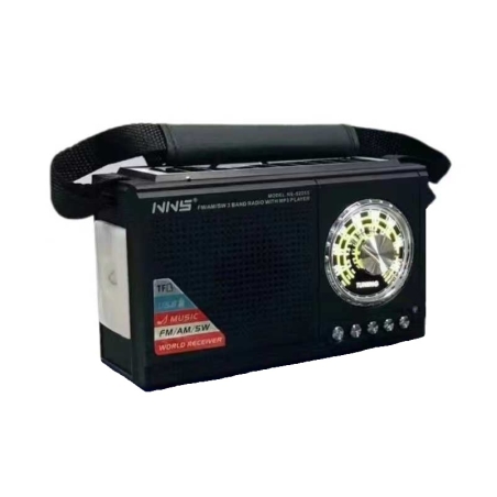 Radio cu panou solar fără fir - NS225S - 142258 - negru