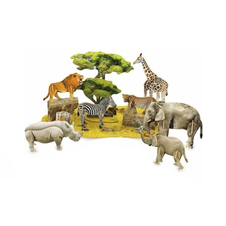 Puzzle 3D - Animale sălbatice - GXF001C-23D - 310437