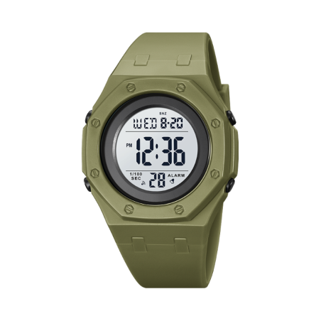 Ceas digital de mână - Skmei - 2048 - Verde/Kaki