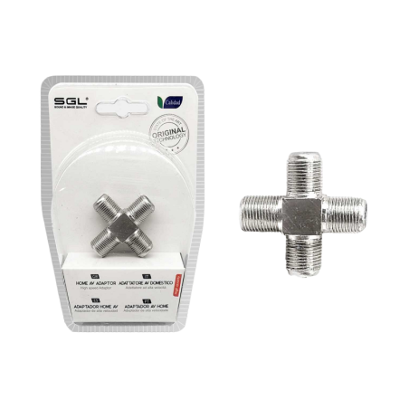 Tranziție conector pentru antena TV - cruce - 1334A-1 - 098746
