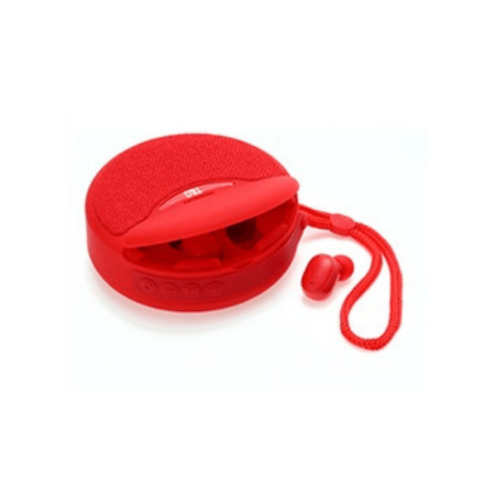 Difuzor Bluetooth wireless cu căști - TG-808 - 883808 - Roșu