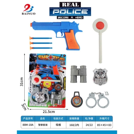 Set Copii Politie - 88M-18A - 222178 - Albastru