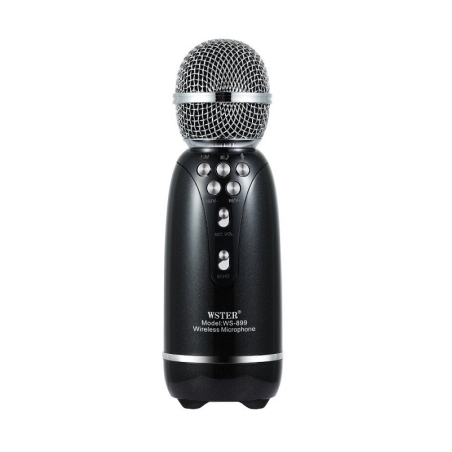 Microfon Karaoke Wireless - WS-899 - Weisre - 883358 - Negru