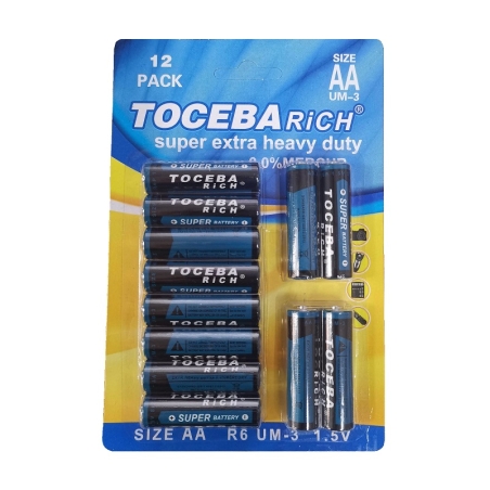baterii AA - UM-3 - 1,5V - 12 buc - 400086