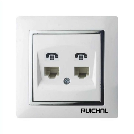 Priză telefonică dublă - Montare ascunsă - RC3618-RJ11 - 674967