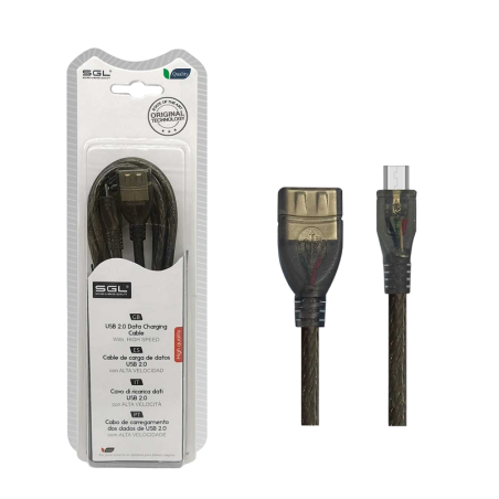 Adaptor pentru adaptor - 21S01 - USB mamă/micro USB - 3m - 097916