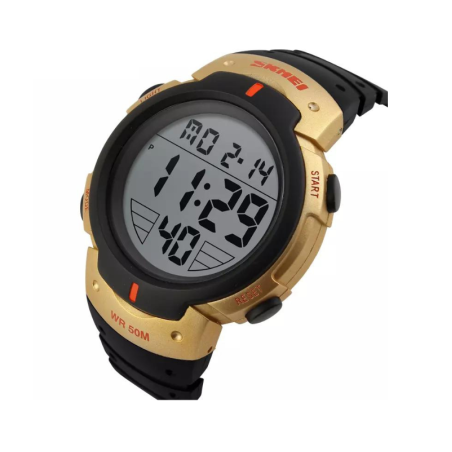 Ceas digital de mână - Skmei - 1068 - Aur