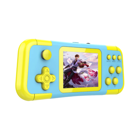 Consolă de jocuri portabilă - A12 - 811030 - Albastru cu galben