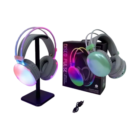 Căști wireless cu iluminare LED colorată - PG580 - 212058 - Verde
