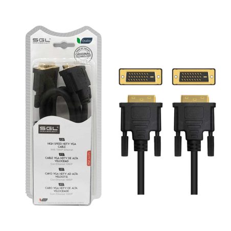 Cablu DVI cu 2 conectori tată - 1595-2 - 1,5 m - 095042