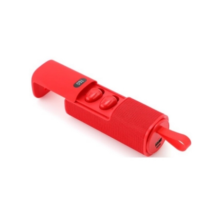 Difuzor Bluetooth fără fir cu set de căști - TG807 - 883815 - roșu