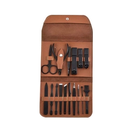 Set de îngrijire a unghiilor cu husă - 1018 - 16 buc - 739006