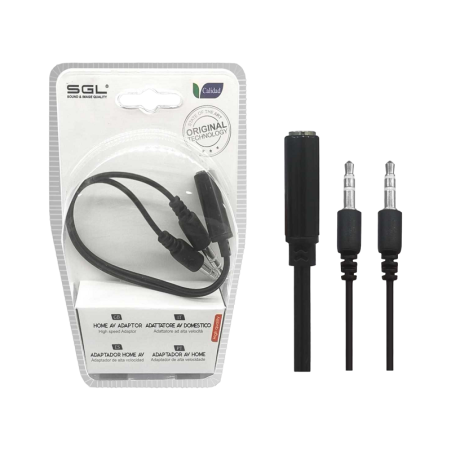 Adaptor mufă 3,5 mm - mamă/2 tată - 1528A-01 - 096001