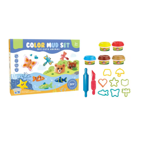 Set cu plastilina si forme multiple - 5838-139B - 310406