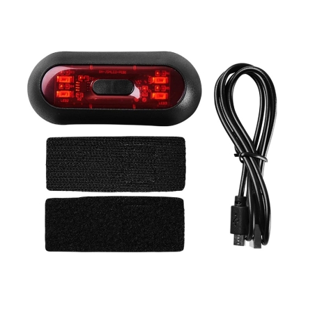 Lumină spate LED reîncărcabilă pentru cască de motocicletă - 3105601