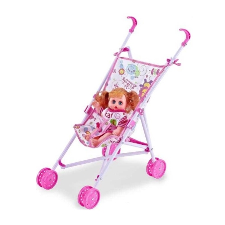 Carucior pentru copii cu papusa – 6617F-3 - 307125
