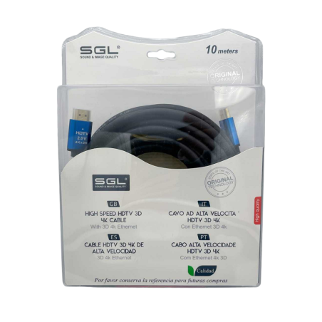 Cablu HDMI cu 2 conectori tată - 1594-3D-4K - 10m - 094823