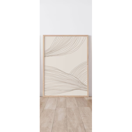 Tablou, Ramă Bej, Model minimalist, 30x40 cm