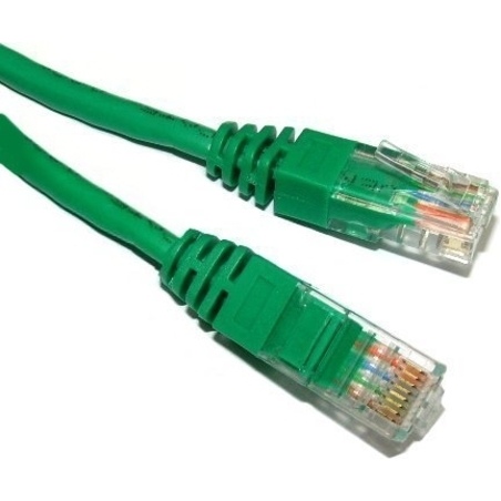 Cablu Patch Cord UTP SPACER Cat5e, 3m, Cupru-Aluminiu, Verde, AWG26 (SP-PT-CAT5-3M)
