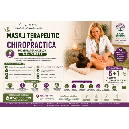 🌿 MASAJ TERAPEUTIC ȘI CHIROPRACTICĂ 🌿