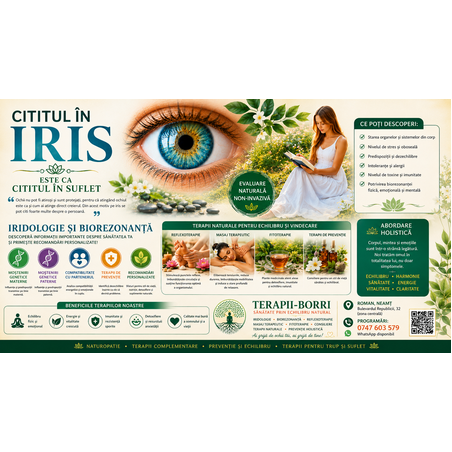 Iridologia - Consultație prin citirea irisului