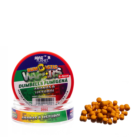BUMBASTIC WAFTERS DUMBELLS FUMIGENA PENTRU BANDA ANANAS & USTUROI 6-8mm 25g