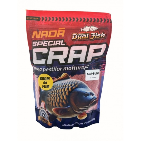 BOOM DE FUM NADA SPECIAL CRAP, AROMA DE CAPSUNI, 1KG, DUAL FISH